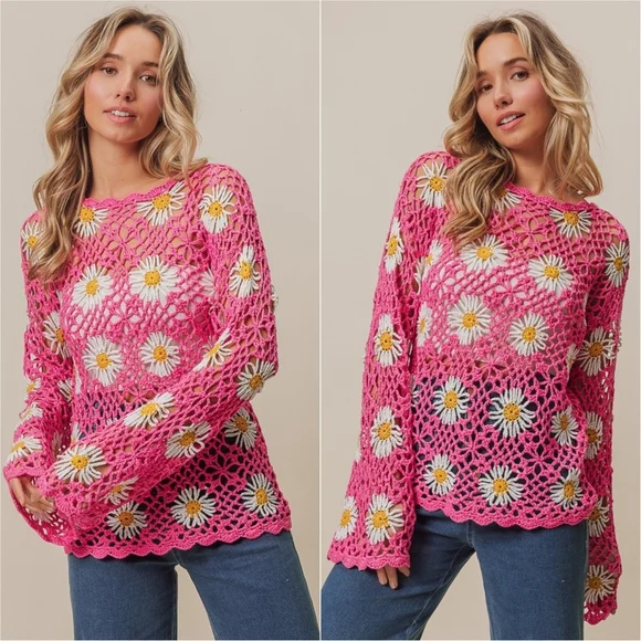 Petal Crochet Cover-Up - Picture 2 of 6